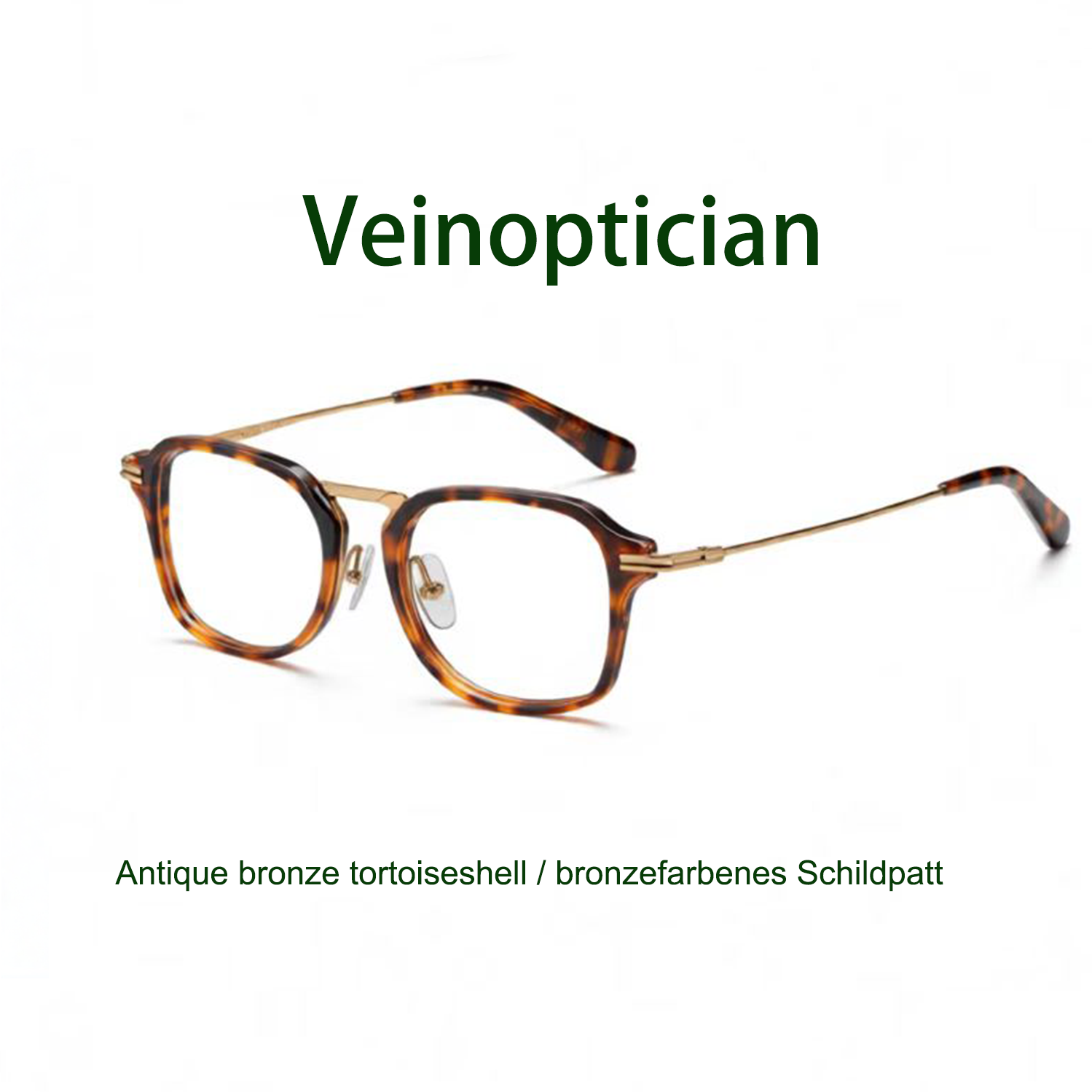 Gafas Personalizadas de Moda Vintage de Titanio de Una Pieza