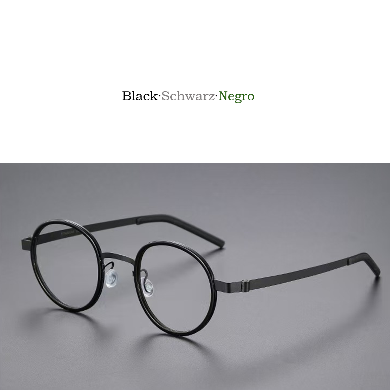 vintage titanio puro eye glasses