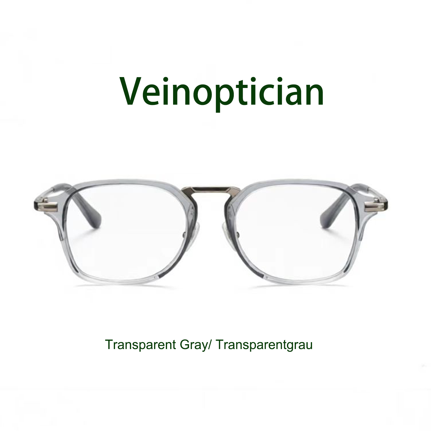 Personalisierte Vintage-Brille aus Titan, einteilig