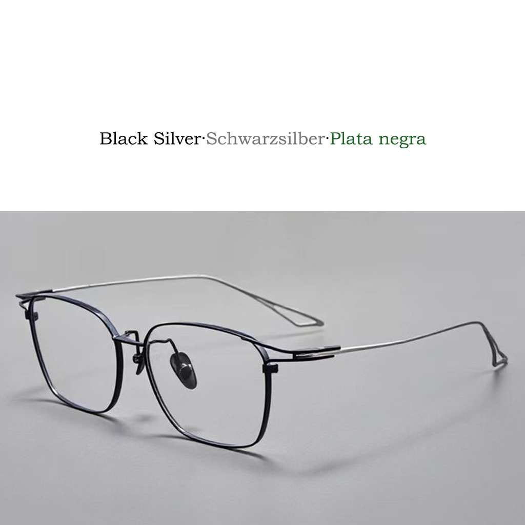 Gafas de titanio puro estilo empresarial vanguardista