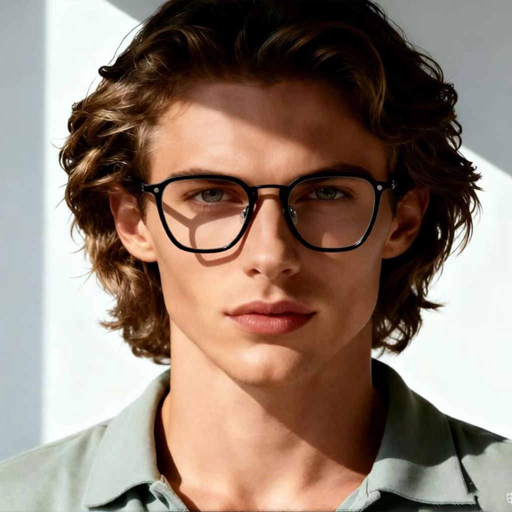 Modische Brille mit Titan-Metallrahmen