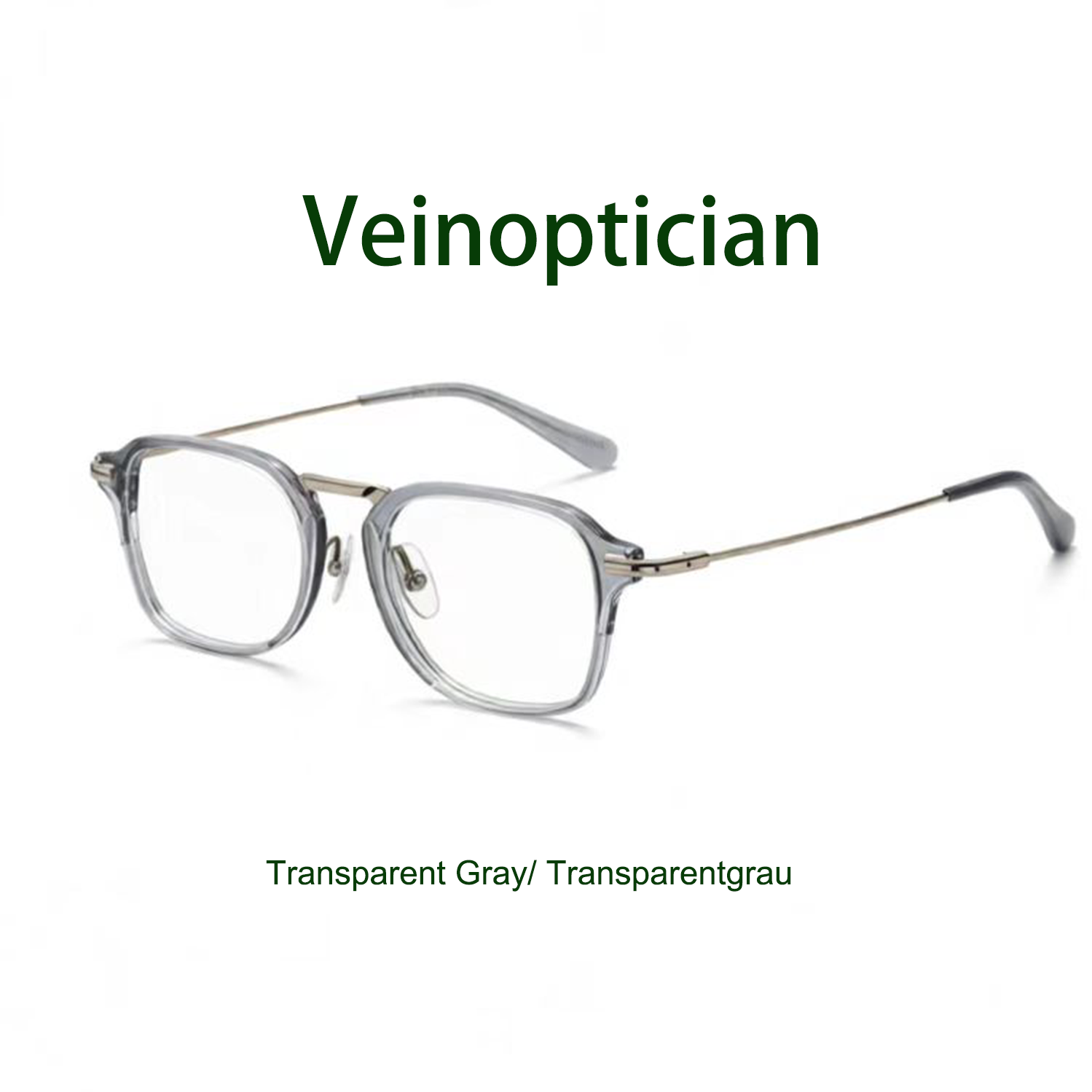 Gafas Personalizadas de Moda Vintage de Titanio de Una Pieza