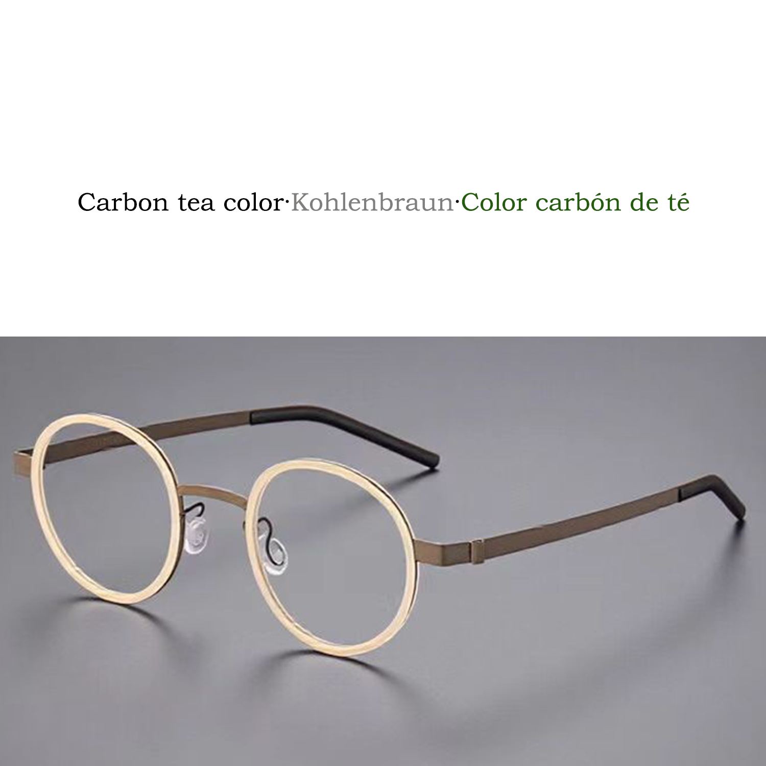 vintage titanio puro eye glasses