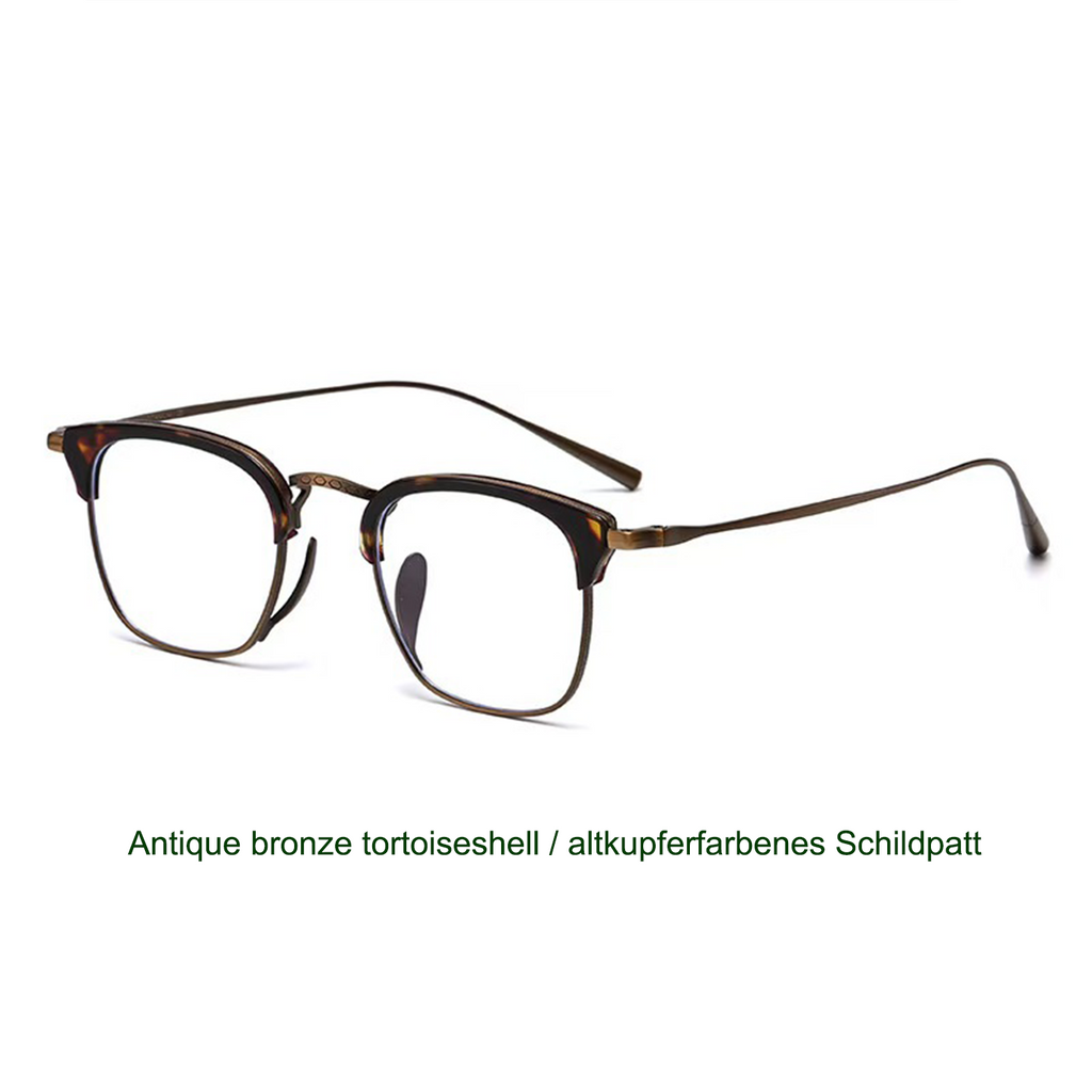 Gafas de Negocios de Moda Vintage de Titanio