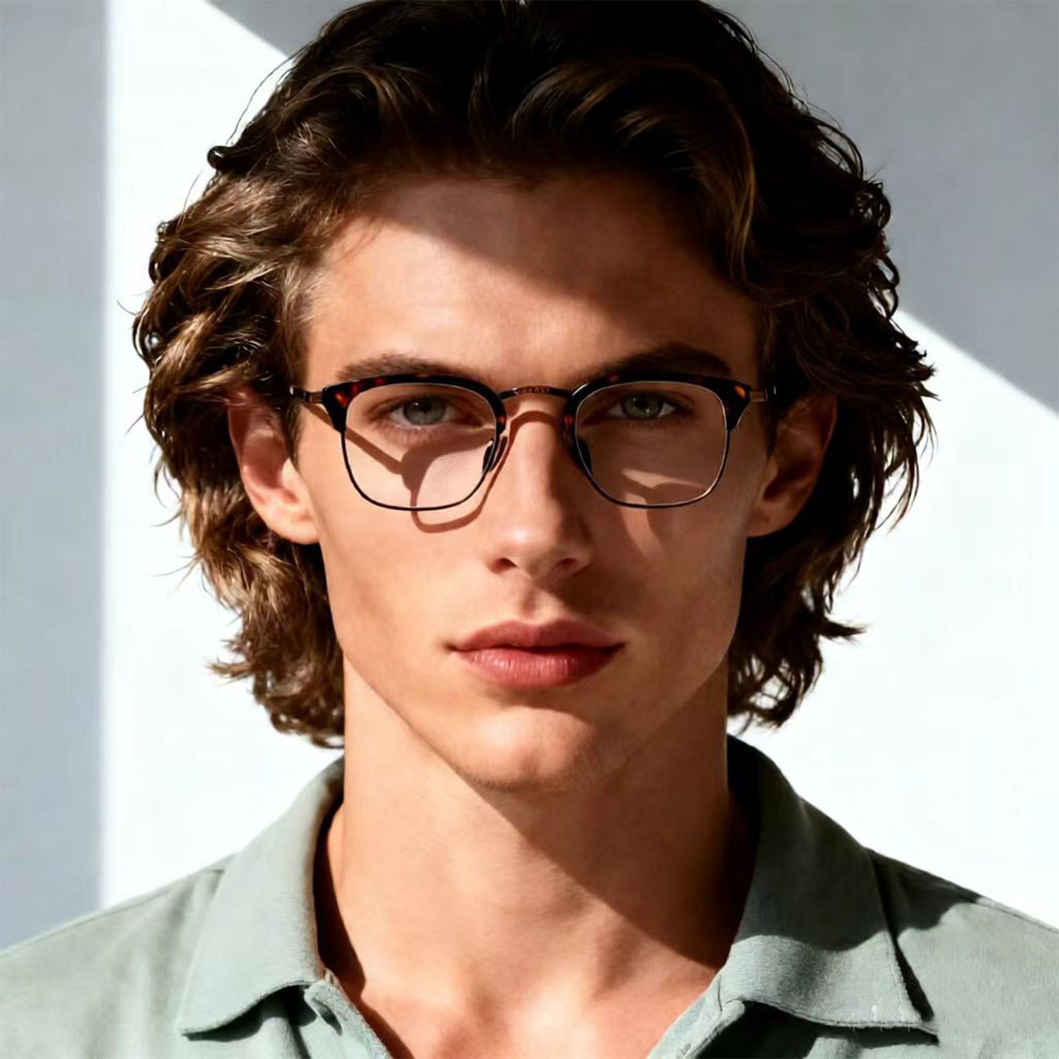 Gafas de Negocios de Moda Vintage de Titanio