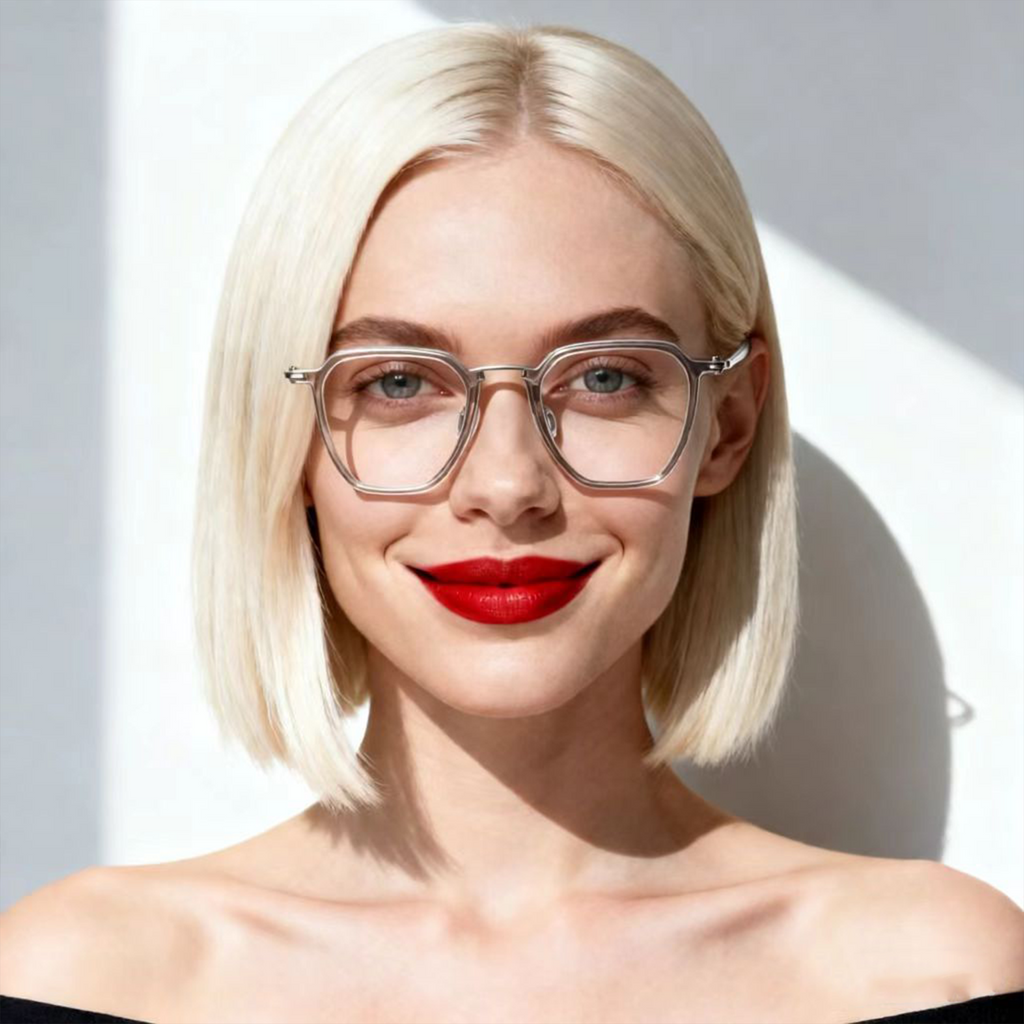 Modische Brille mit Titan-Metallrahmen