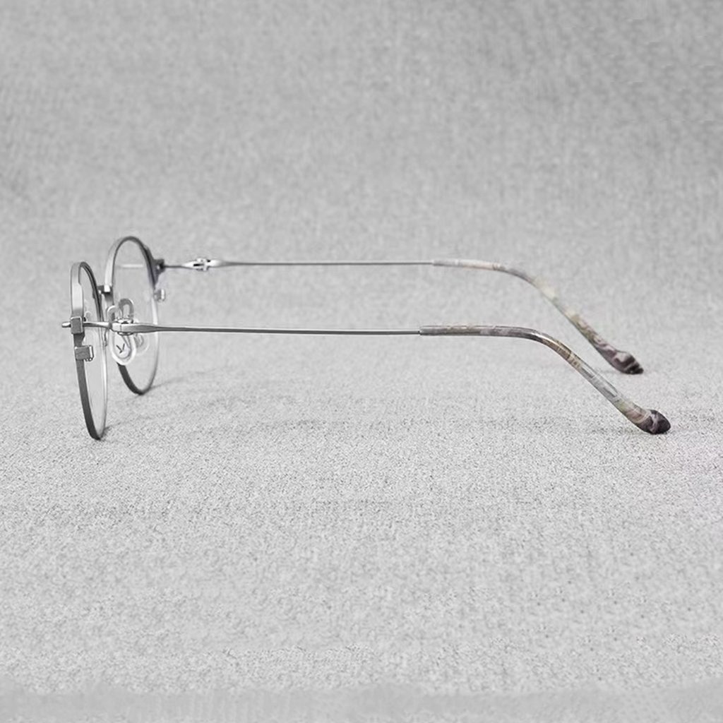 Ultra-light Pure Titanium Retro Glasses