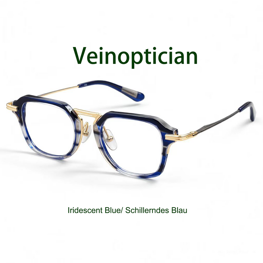 Personalisierte Vintage-Brille aus Titan, einteilig