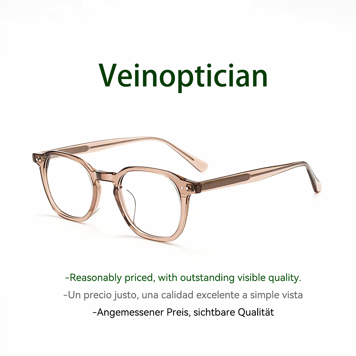 Acetate fiber board glasses