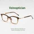 Vintage Handmade Glasses with Pure Titanium Metal Frames