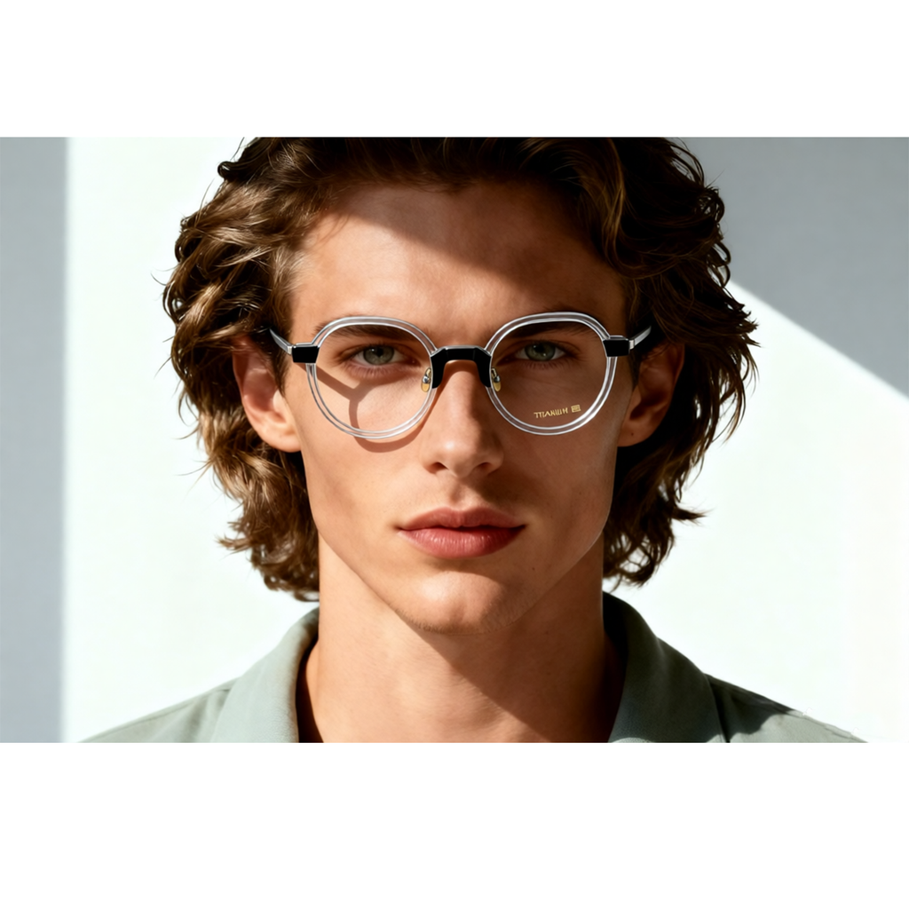 Gafas de lámina de titanio puro
