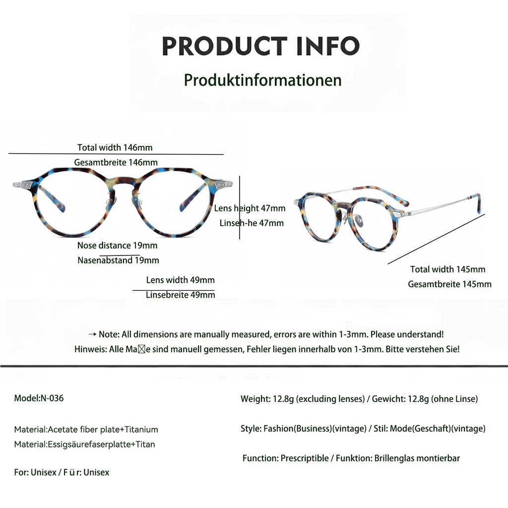 Vintage-Titanbrille