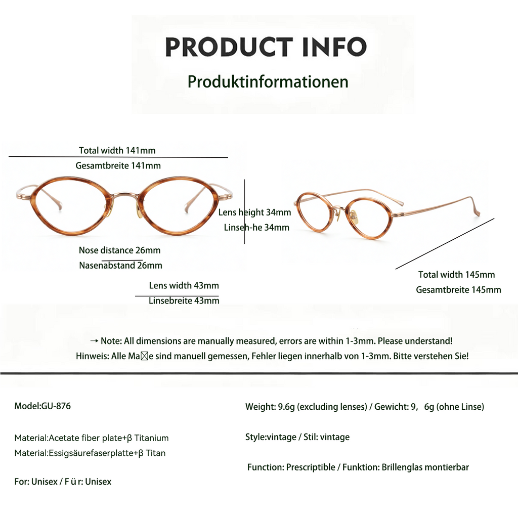 β-Titan Vintage-Brille