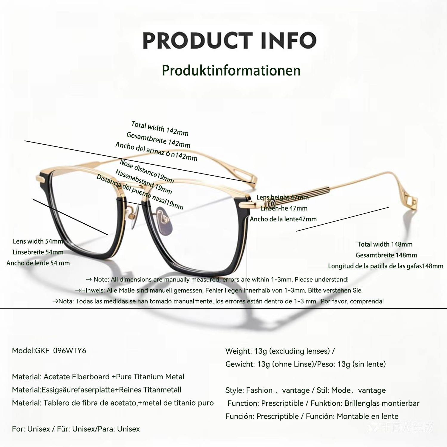 Vintage-Brille im Industrial Style