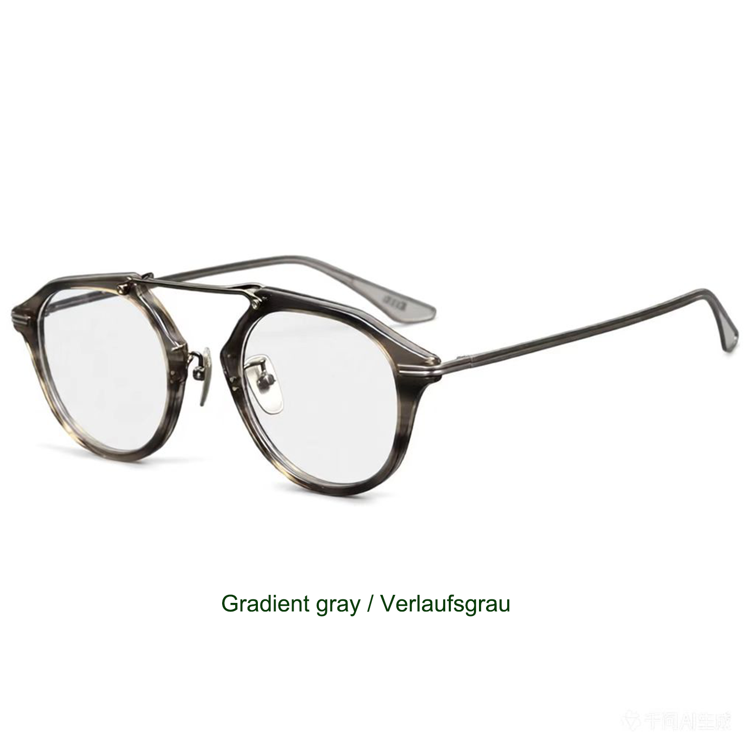 Gafas con montura de fibra de acetato y titanio a la moda