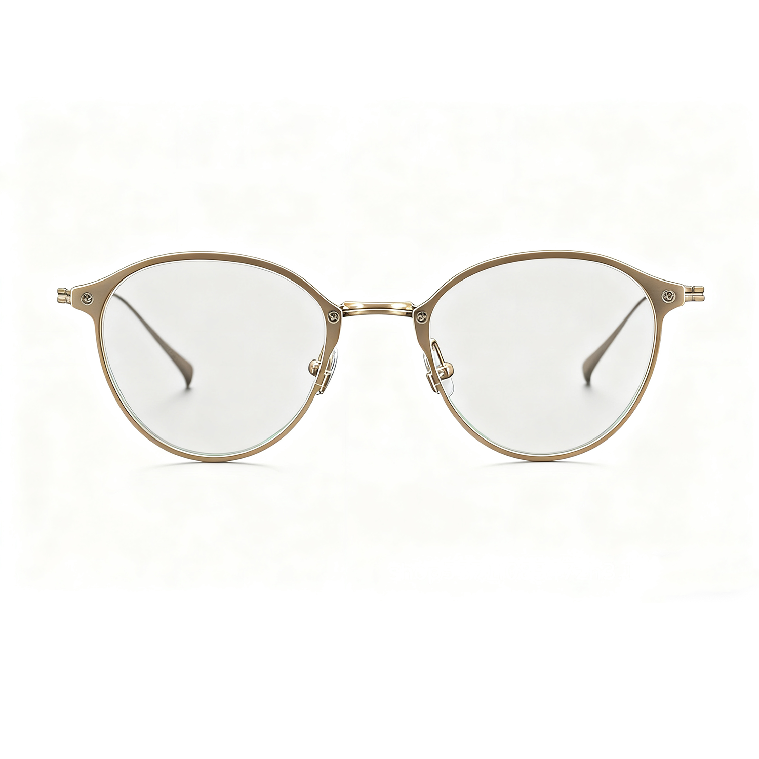 Monturas de gafas de metal ultratransparentes de titanio puro de estilo retro elegante y ejecutivo unisex, disponibles en tres colores.