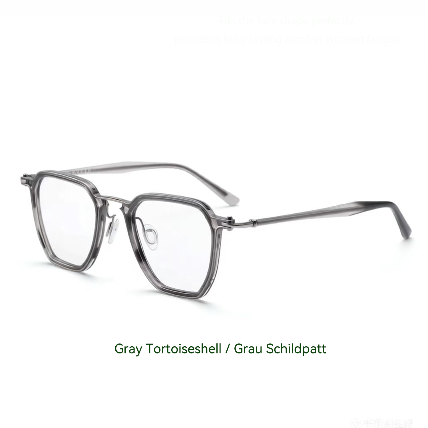 Gafas de moda con montura de metal de titanio