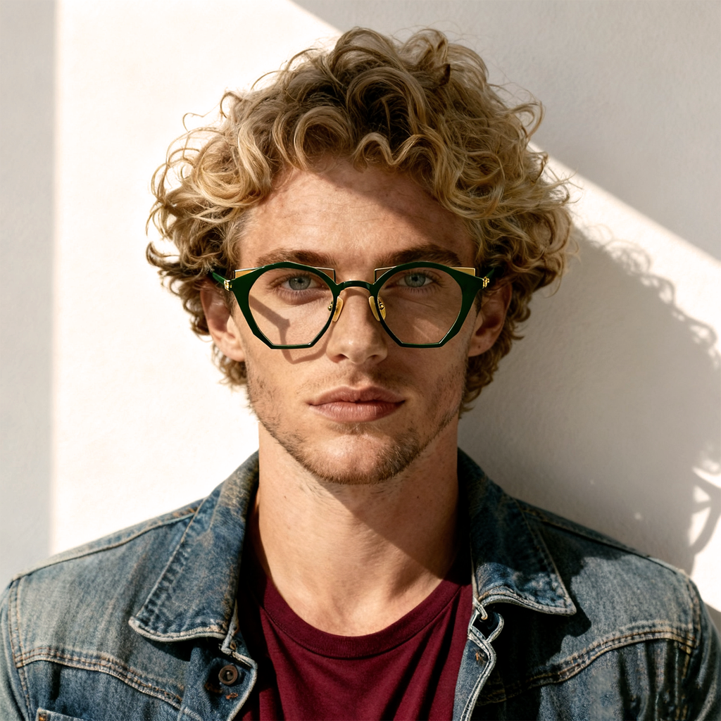 Titan-Metallfassungen im Retro-Stil (Unisex) – Ultraleichte Brillenfassungen