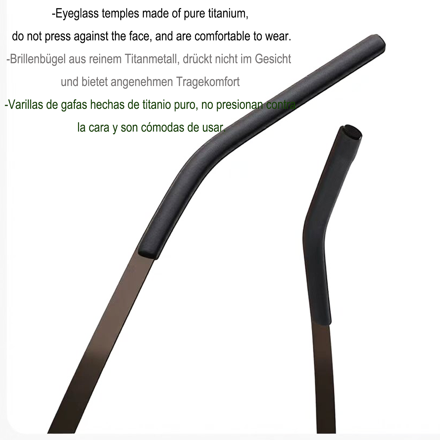 vintage titanio puro eye glasses
