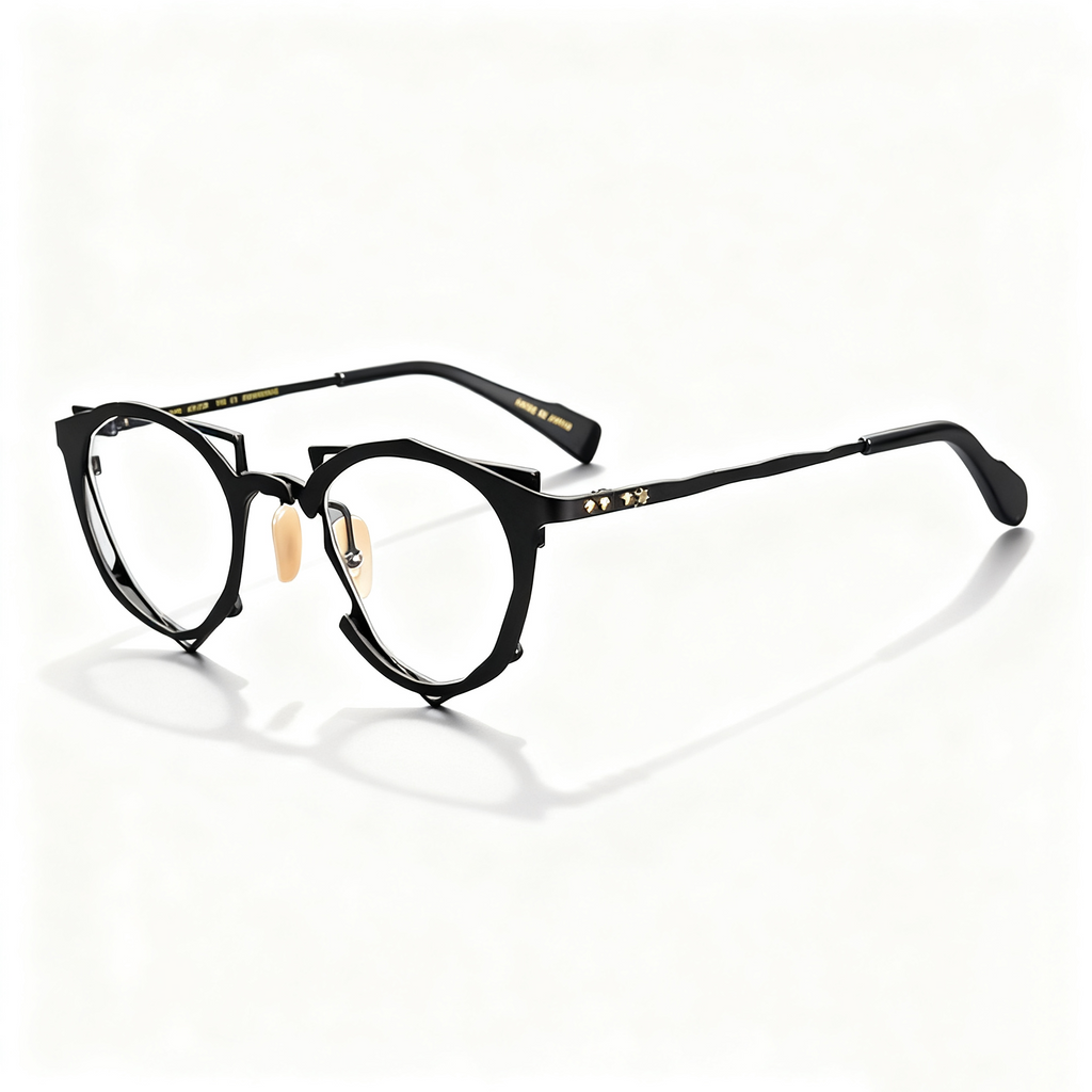 Titan-Metallfassungen im Retro-Stil (Unisex) – Ultraleichte Brillenfassungen