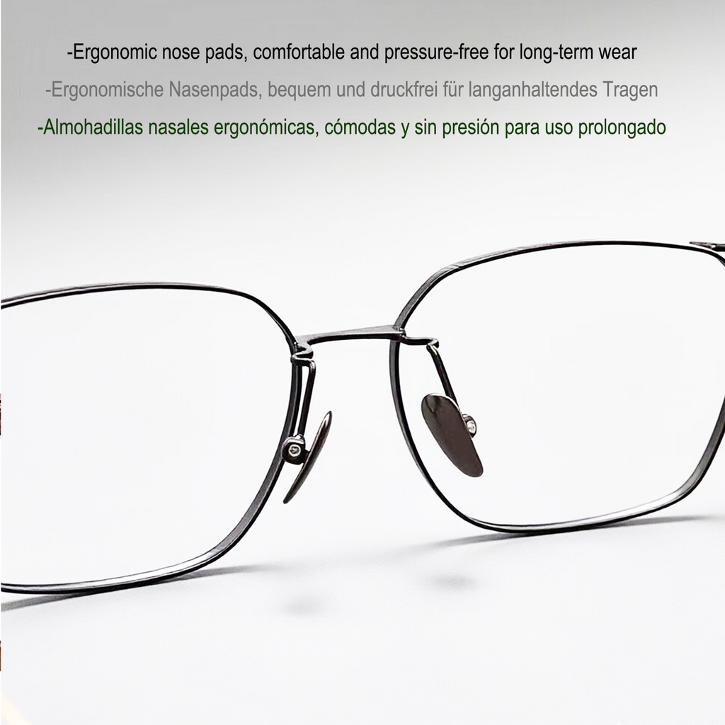 Gafas de titanio puro estilo empresarial vanguardista