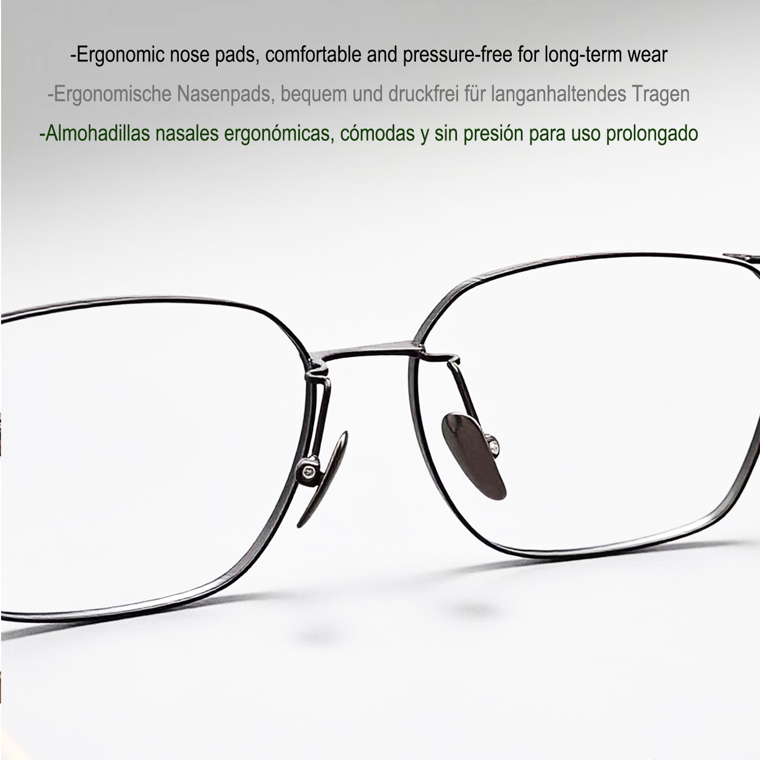 Gafas de titanio puro estilo empresarial vanguardista