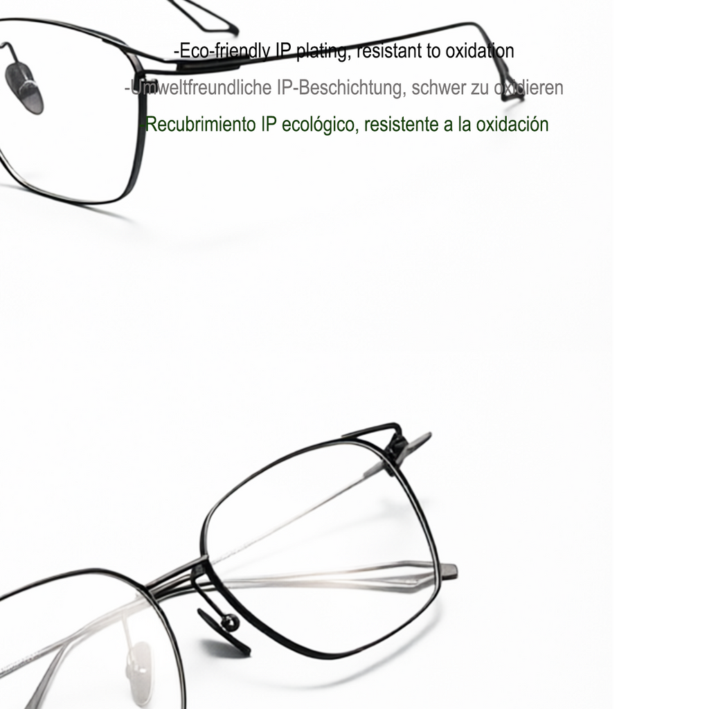 Gafas de titanio puro estilo empresarial vanguardista