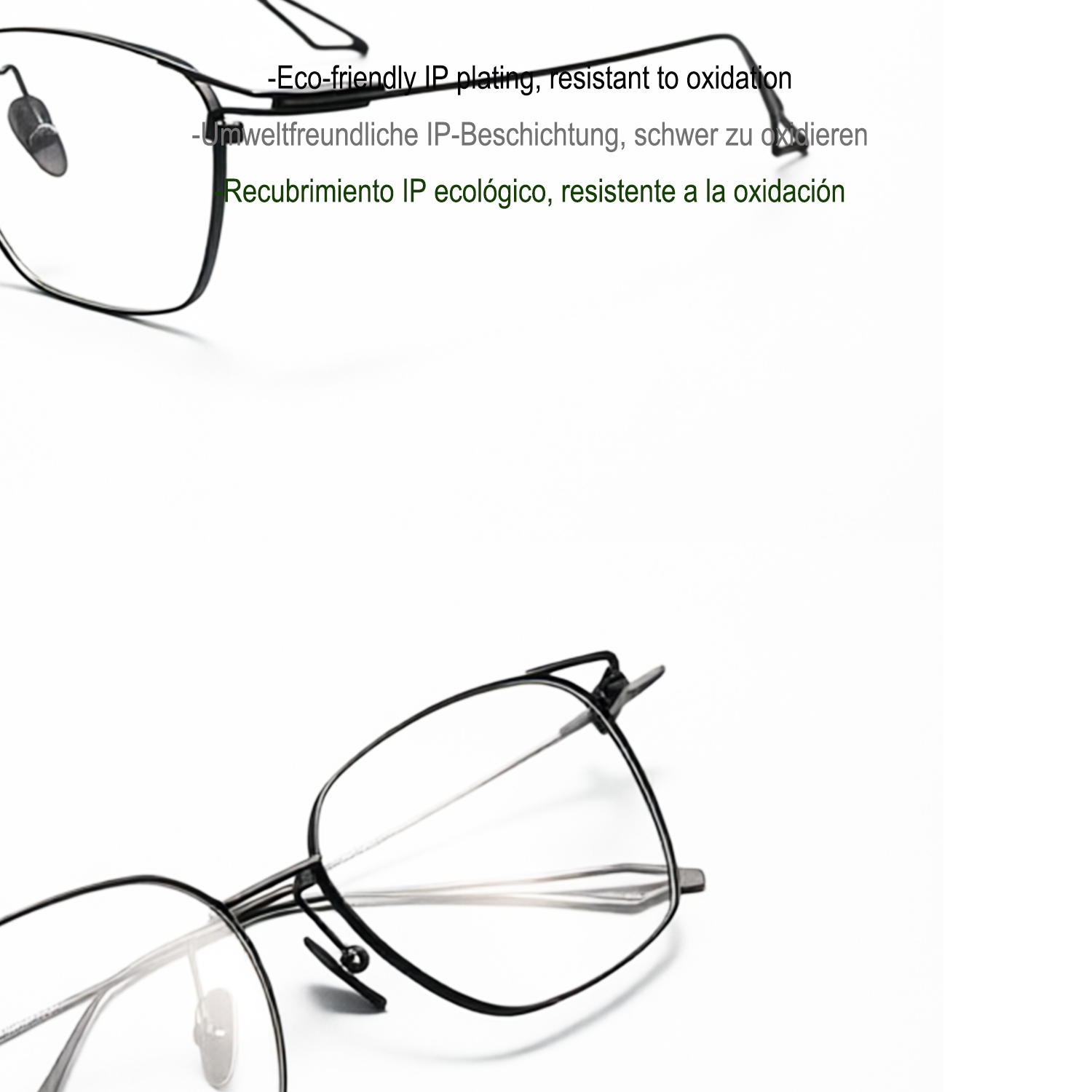 Gafas de titanio puro estilo empresarial vanguardista