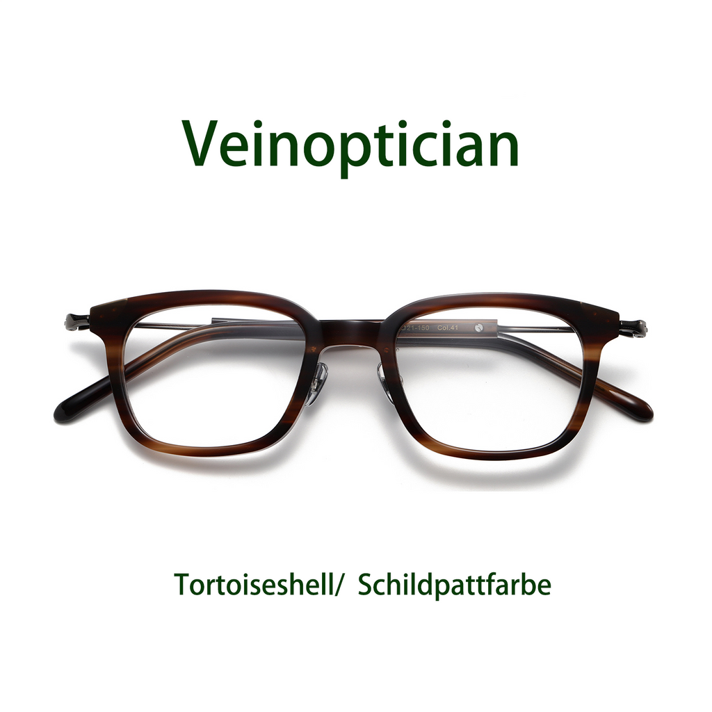 Vintage-Brille, handgefertigt, mit Rahmen aus reinem Titan