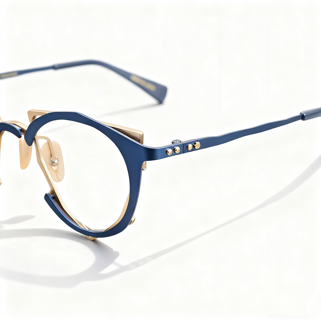 Titan-Metallfassungen im Retro-Stil (Unisex) – Ultraleichte Brillenfassungen