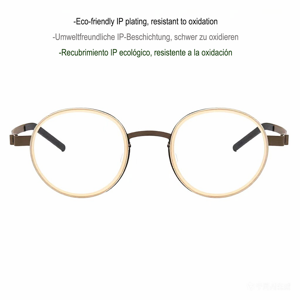 vintage titanio puro eye glasses