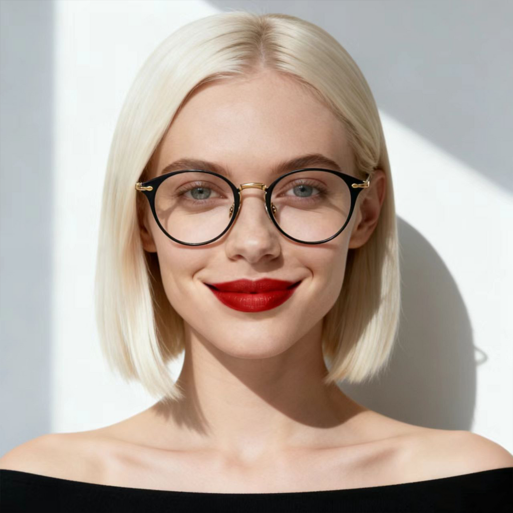 Vintage-Brille im Old-Money-Stil