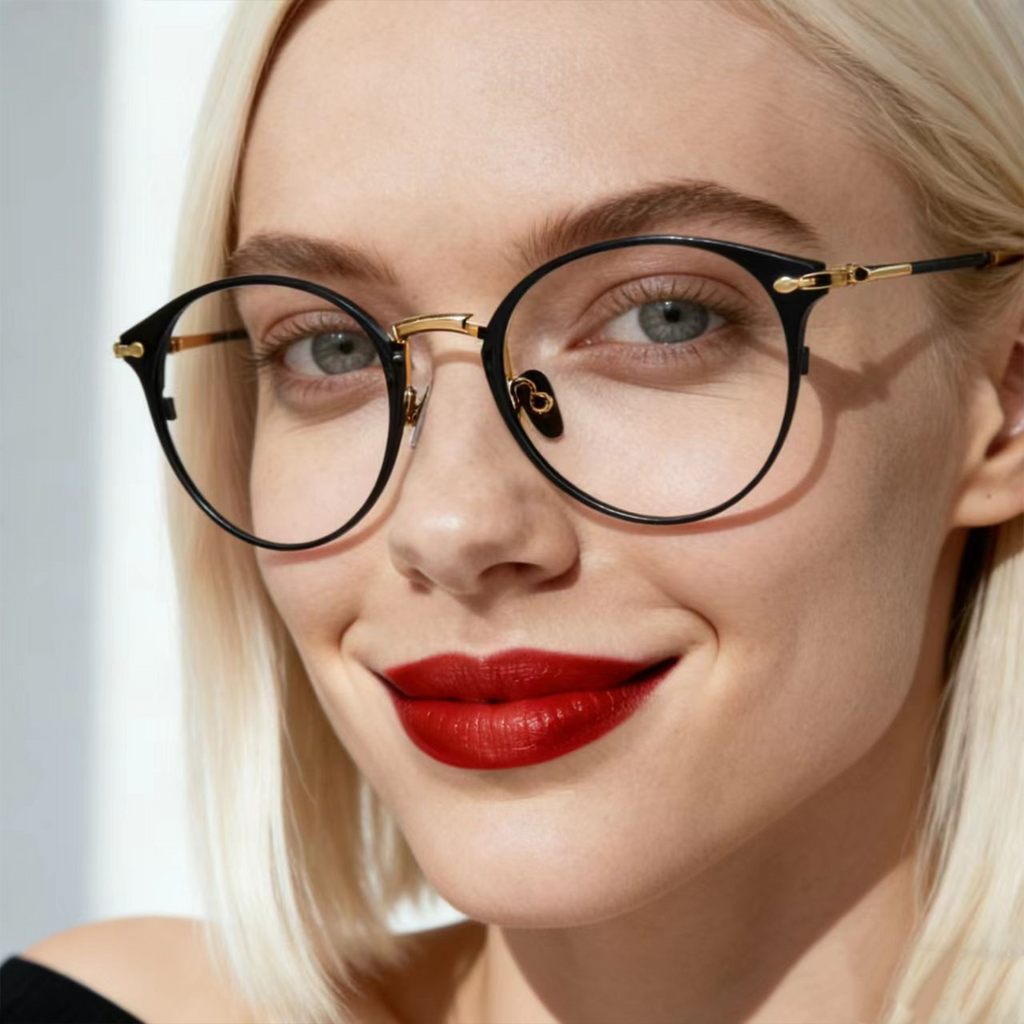 Vintage-Brille im Old-Money-Stil