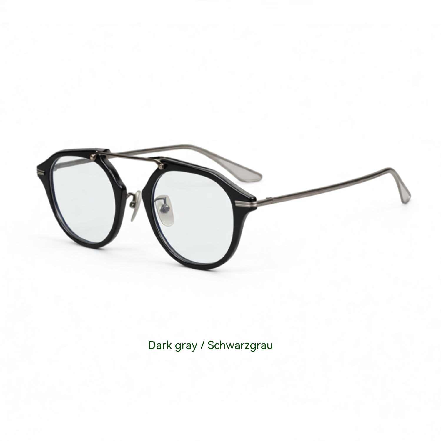 Gafas con montura de fibra de acetato y titanio a la moda